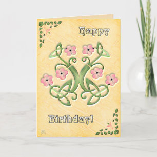 Watercolor in Maize Birthday (card) Card