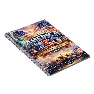 Watercolor Independence Day Notebook
