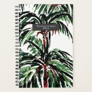 Watercolor Inspired Palm Trees Planner