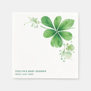 Watercolor Irish St. Patrick's Day Baby Shower Napkin