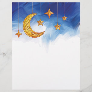 Watercolor Islamic template Letterhead