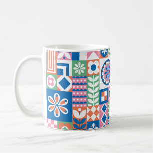 Watercolor isolated illustration of green kiwi fru coffee mug