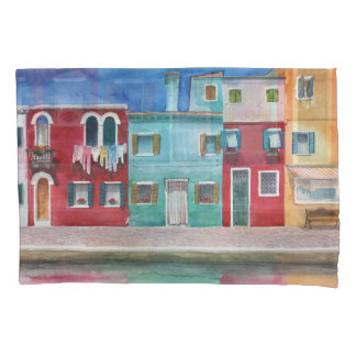 Watercolor Italy: Hand Drawn Pillowcase