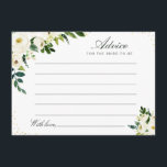watercolor ivory white floral advice<br><div class="desc">A simple floral design with beautiful greenery & ivory white watercolor flowers. Feel free to change the colours and text details.</div>