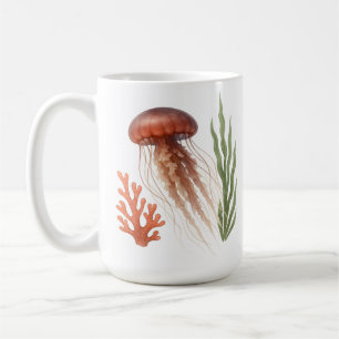 Watercolor Jellyfish Coffee Mug