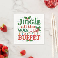 Watercolor Jingle All the Way to Buffet Christmas 