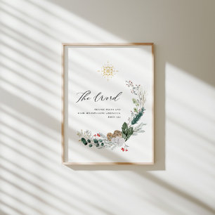 Watercolor John 1:!4 Christmas poster