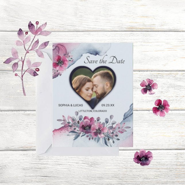 Watercolor Julia Floral Save the Date (Creator Uploaded)