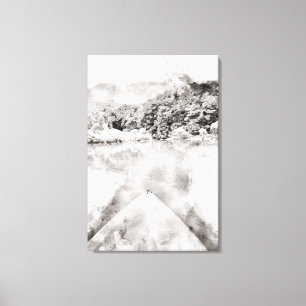 Watercolor Kayak Canvas Print