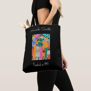 Watercolor, Kenya African Art, Joy Dance Tote Bag