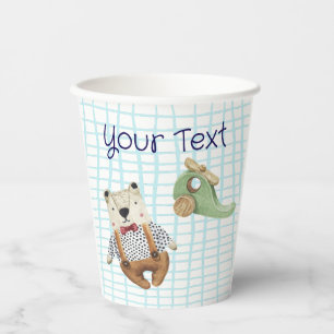 Watercolor kids toys paper cups