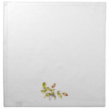 Watercolor kitchen barberry cloth dinner napkin