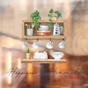 Watercolor Kitchen Utensils Boho Cooking Quote