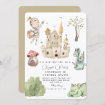 Watercolor Knight Dragon Castle Boy  Birthday  Invitation<br><div class="desc">Watercolor Knight Dragon Castle Boy  Birthday</div>