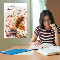 Watercolor Knowledge is Power Inspirational