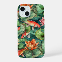 Watercolor Koi and Water Lilies Barely There