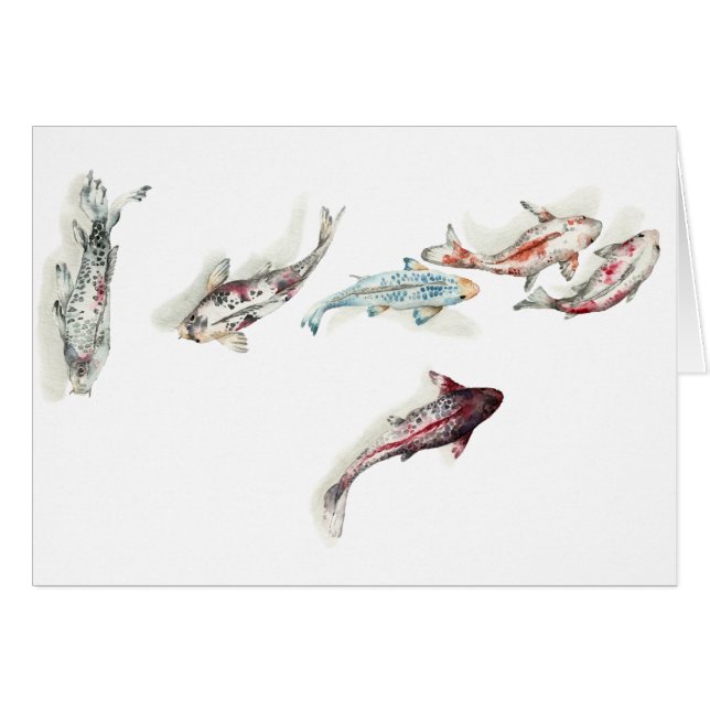 Watercolor Koi Fish (Front Horizontal)