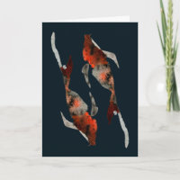 Watercolor koi fish illustration