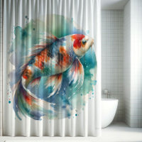 Watercolor Koi Fish