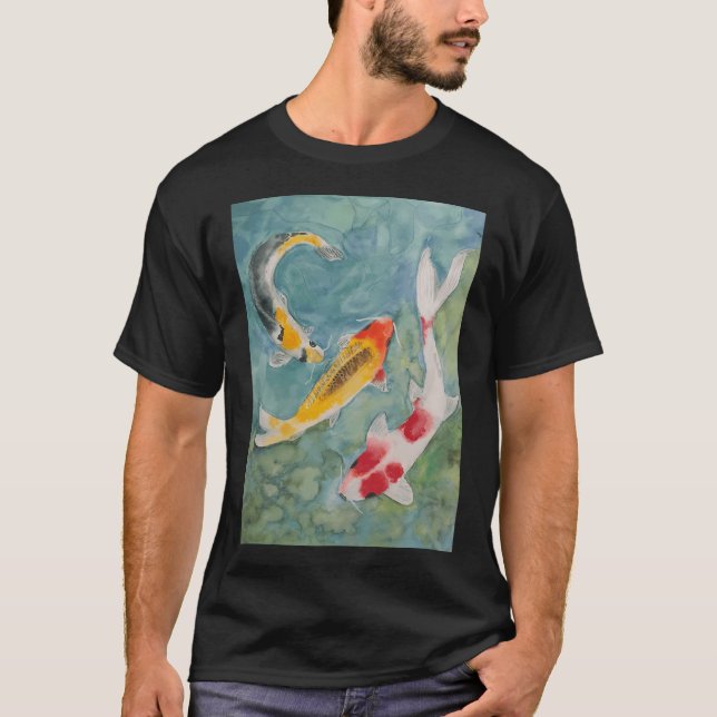 Watercolor Koi Fish T-Shirt (Front)