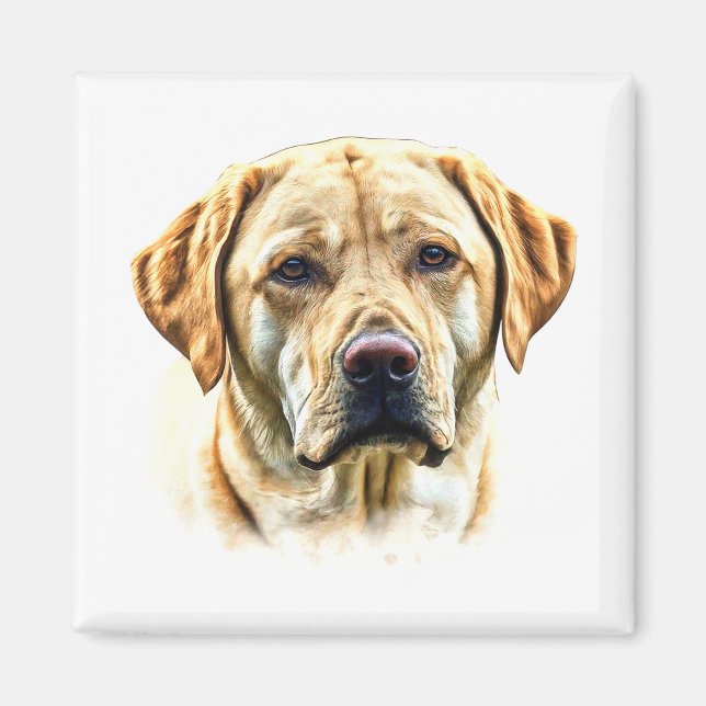 Watercolor Labrador Retriever Magnet (Front)
