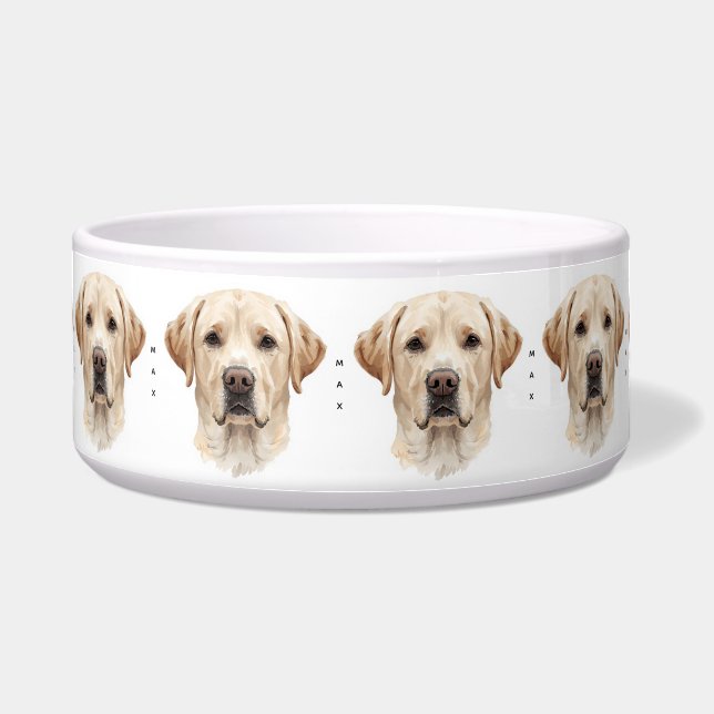 Watercolor Labrador Retriever Portrait Ceramic (Front)