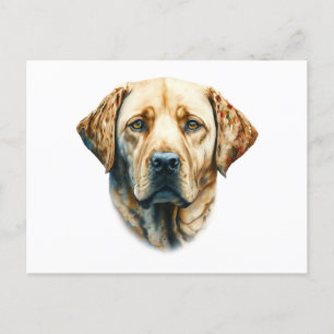 Watercolor Labrador Retriever  Postcard