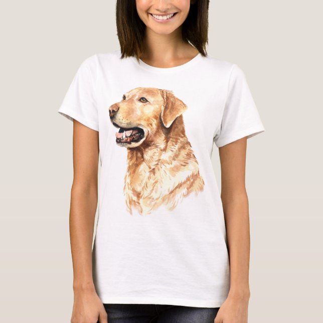 Watercolor Labrador Retriever T-Shirt (Front)