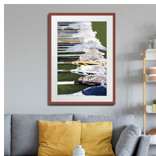 Watercolor Lacrosse Sticks Poster