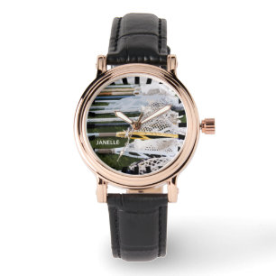 Watercolor Lacrosse Sticks Watch