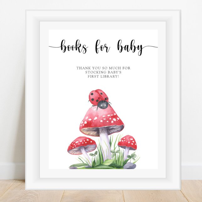 Watercolor ladybug - books for baby poster (Creator Uploaded)