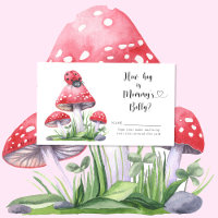 Watercolor ladybug - How big is mummy's belly