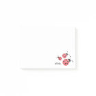 Watercolor Ladybug Personalised Post-It Notes