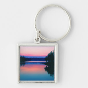 WATERCOLOR LAKE KEY RING