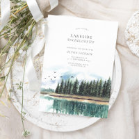 Watercolor Lakeside Bachelorette Weekend Itinerary