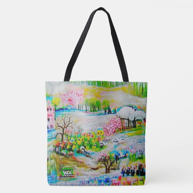 Watercolor Landscape 2 Tote Bag (Front)