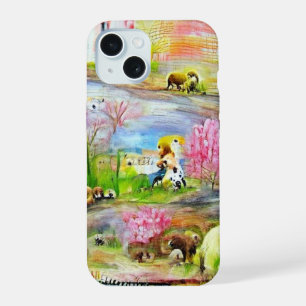 Watercolor Landscape iPhone 15 Case