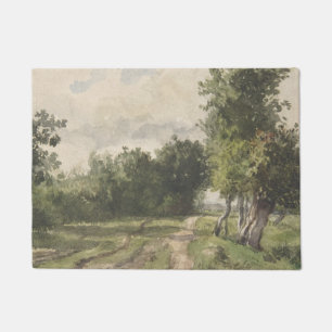Watercolor Landscape of Path - Constant Troyon Doormat