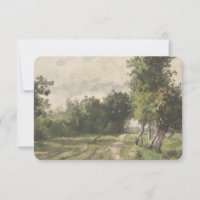 Watercolor Landscape of Path - Constant Troyon