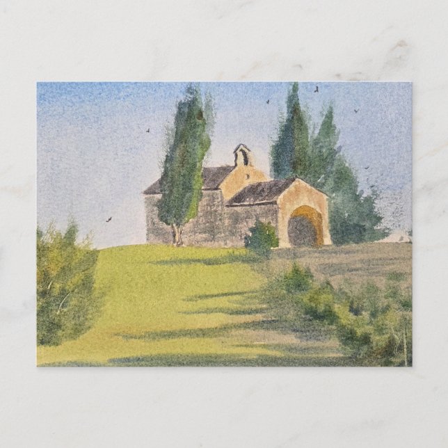 Watercolor Landscape Painting Postcard (Front)