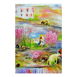 Watercolor Landscape Poster