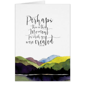 Watercolor landscape with biblical scripture