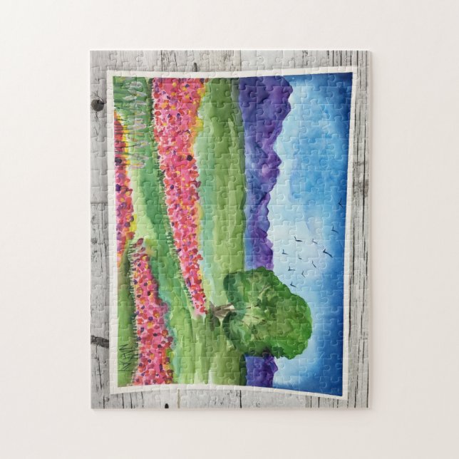 Watercolor Lanscape Puzzle (Vertical)