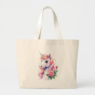 Watercolor  large tote bag