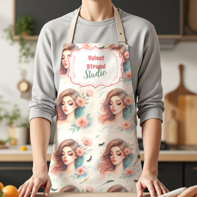 Watercolor Lash Artist Apron (Creator Uploaded)