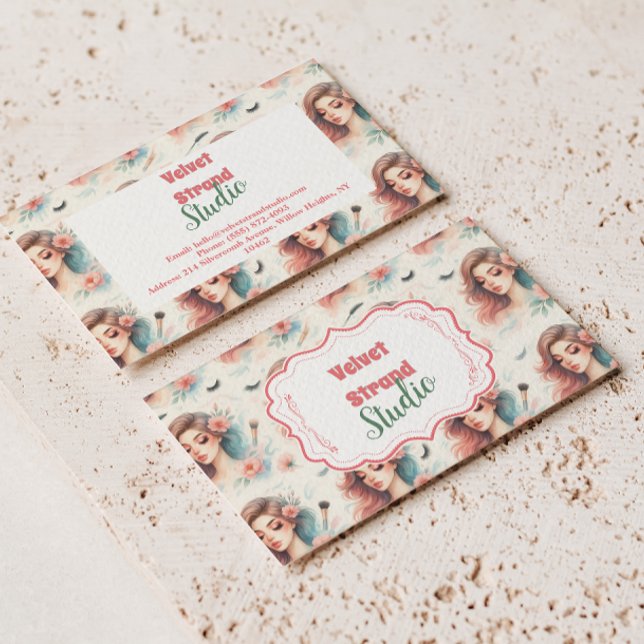 Watercolor Lash Artist Business Card (Creator Uploaded)