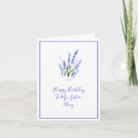 Watercolor Lavender Bouquet