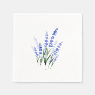 Watercolor Lavender Bouquet Napkin