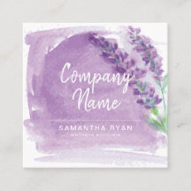 Watercolor Lavender Essential Oils