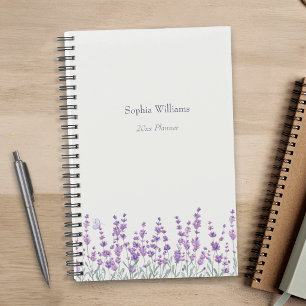 Watercolor Lavender Floral Purple Border Planner